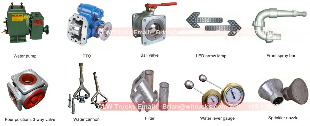 water bowser tanker truck parts