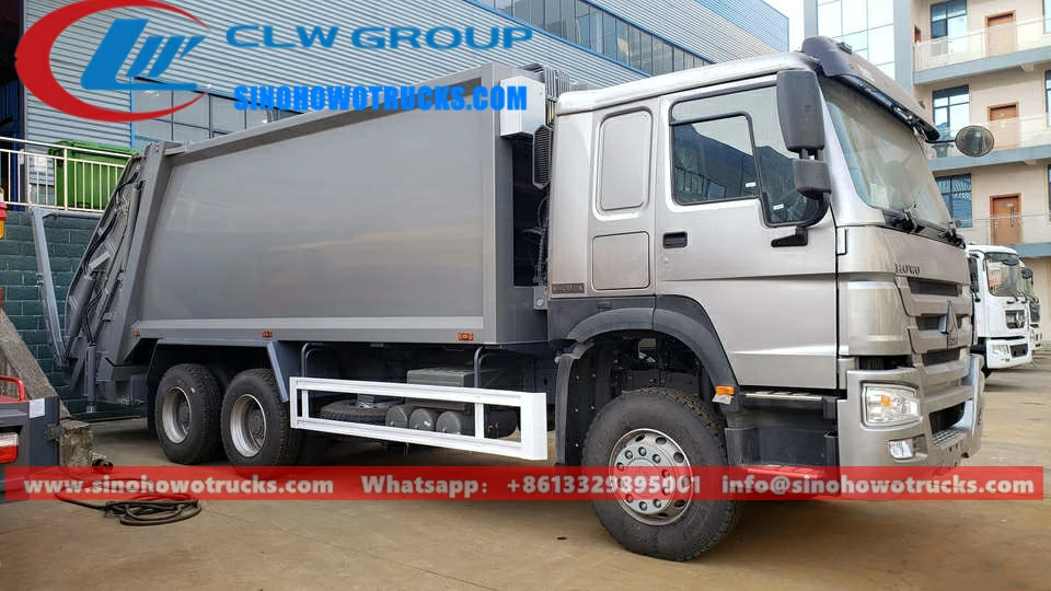 6x4 Sinotruk Howo 18m3 refuse compactor truck for sale Philippines