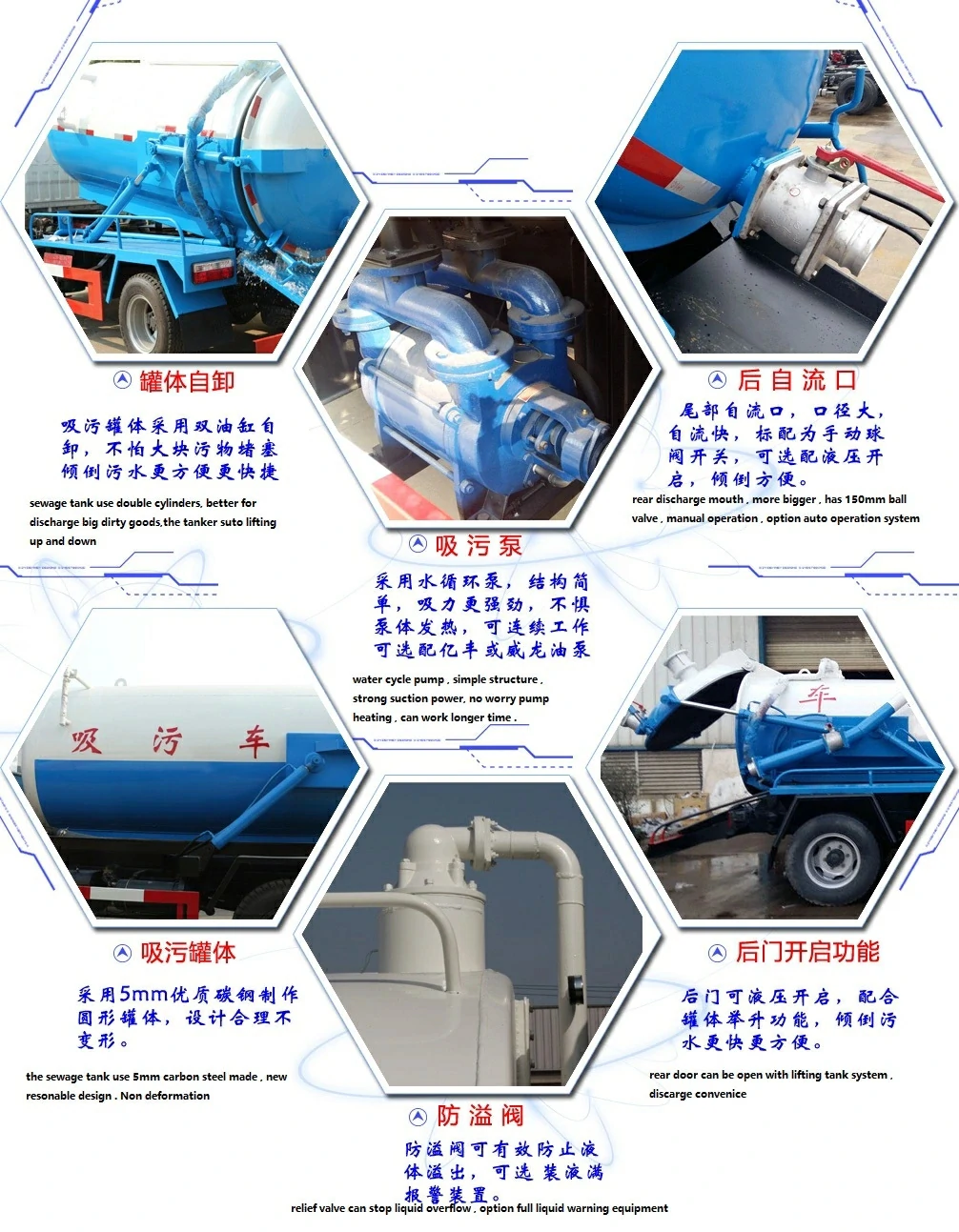 waste vacuum tanker detail drawing