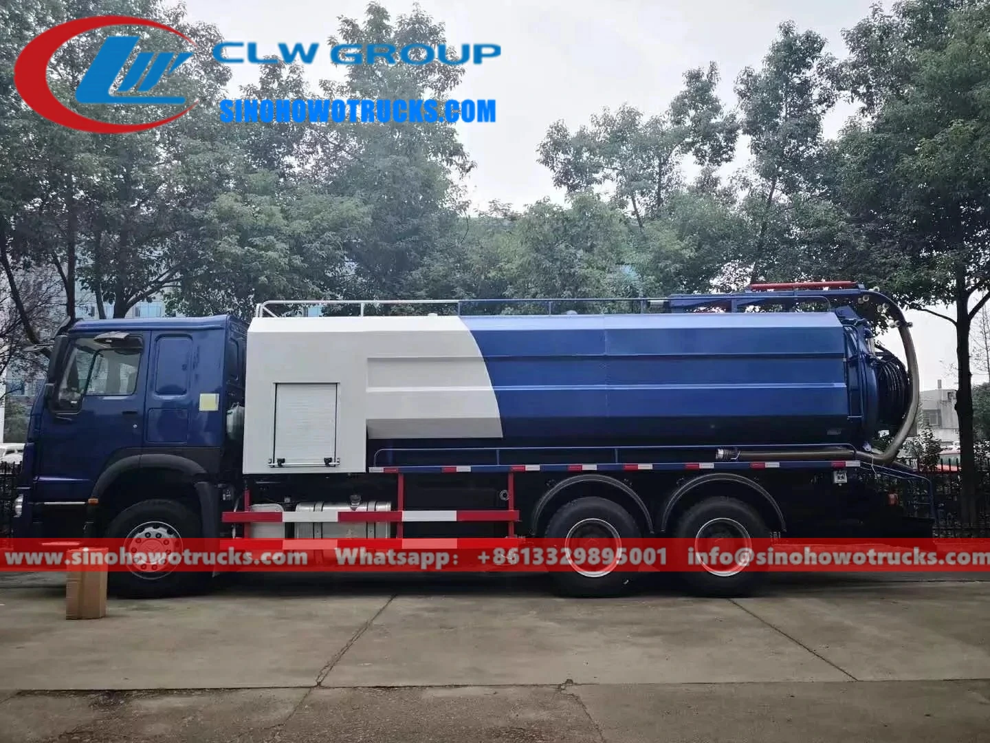 10 wheel Sinotruk Howo 20 tons combination jetting vacuum truck for sale Zambia