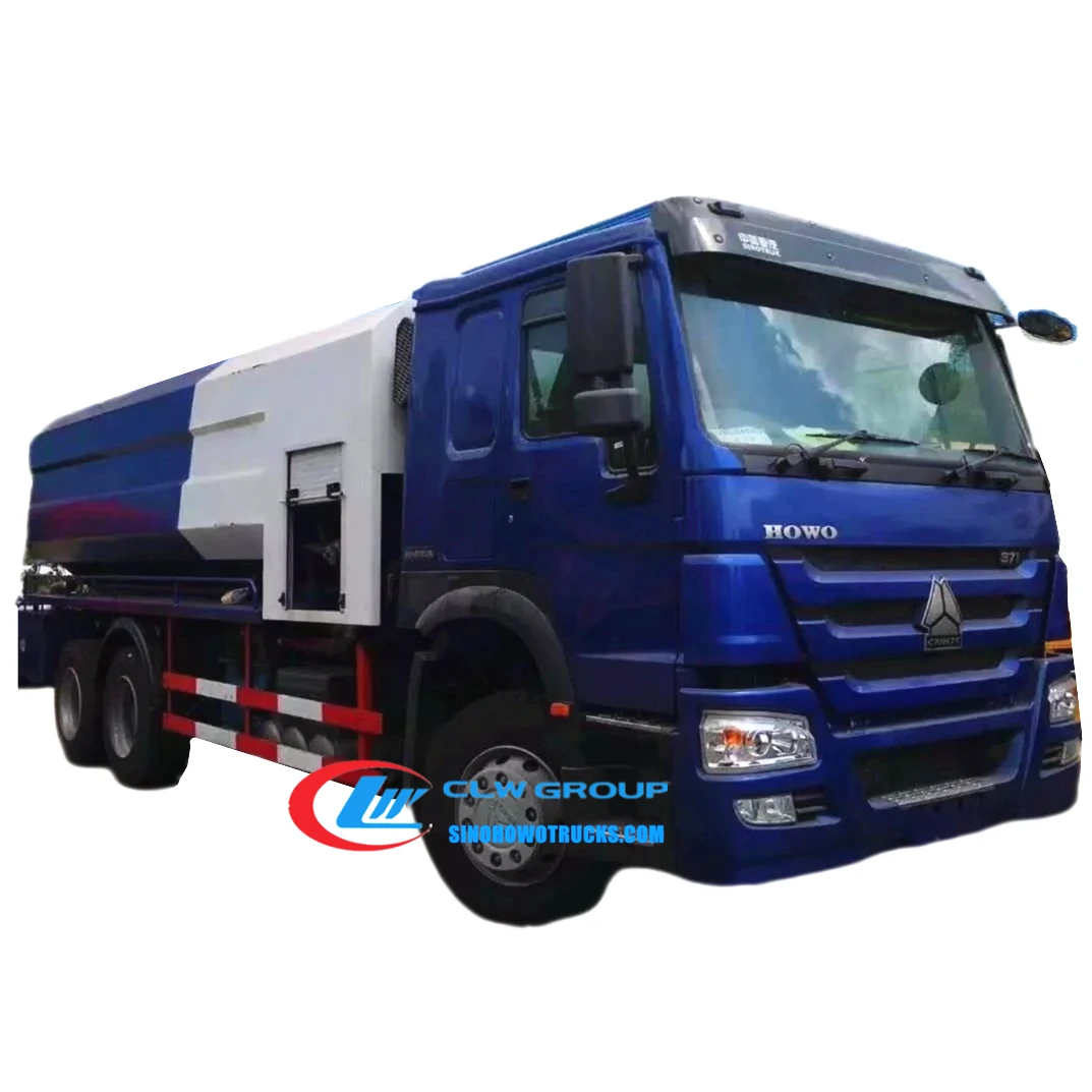 10 wheel Sinotruk Howo 20 tons combination sewer cleaning truck for sale Zambia