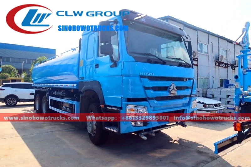 10 wheel Sinotruk Howo 20000L water sprinkler truck Guyana