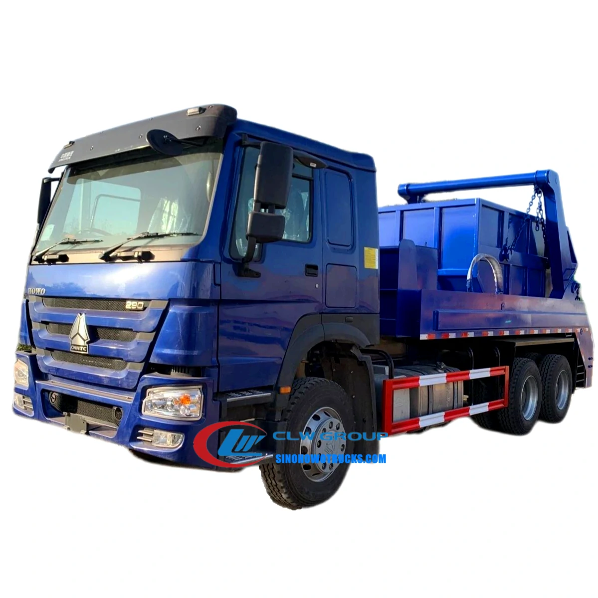 10 wheel Sinotruk Howo skip bin loader for sale Uganda