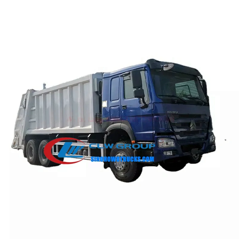 12 wheeler Sinotruk 16cbm rear loader garbage truck Kenya
