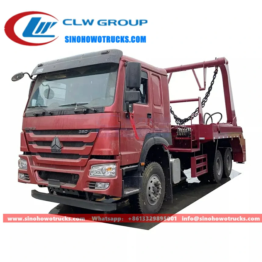 6x4 Sinotruk Howo 16t skip lorries Cambodia