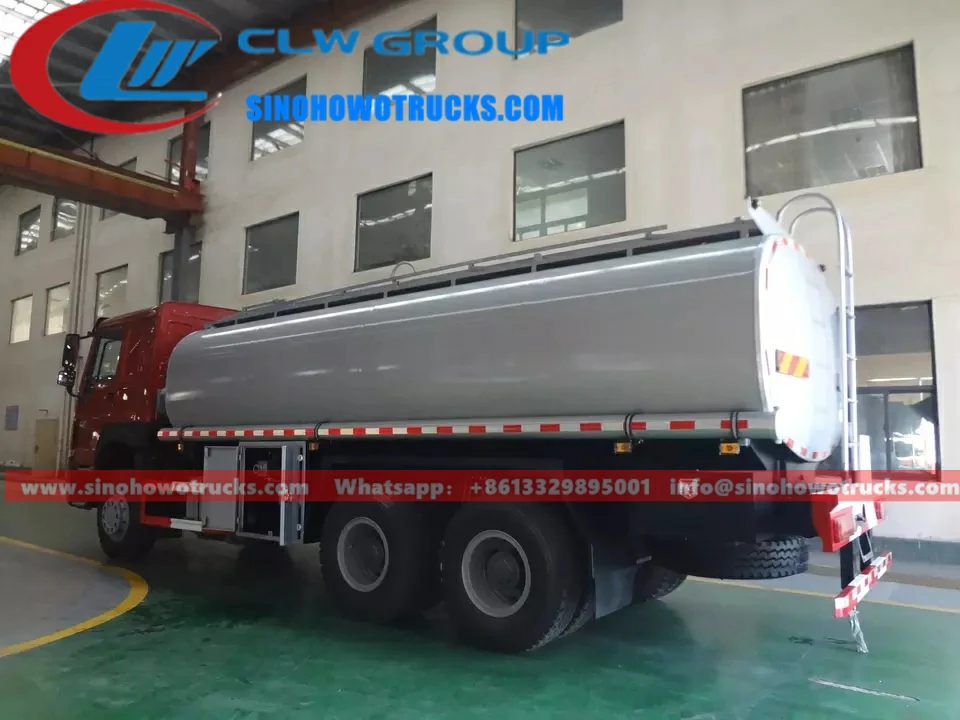 6x4 Sinotruk Howo 20000 liters oil tanker truck for sale Azerbaijan