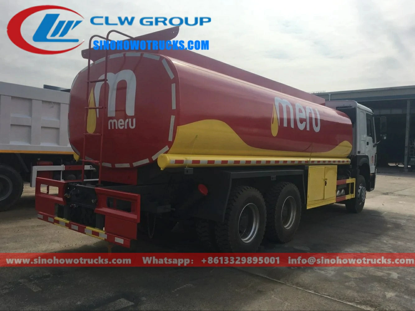6x4 Sinotruk Howo 5000gallons fuel tanker truck for sale Kyrgyzstan