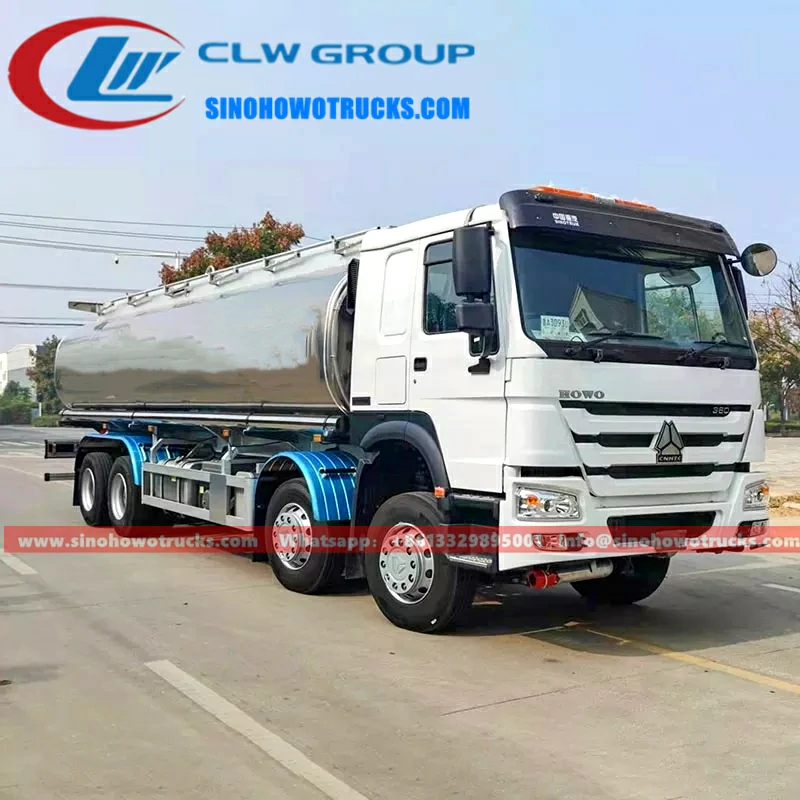 8x4 Sinotruk Howo 30000 liters Aluminum alloy gasoline truck for sale Philippines