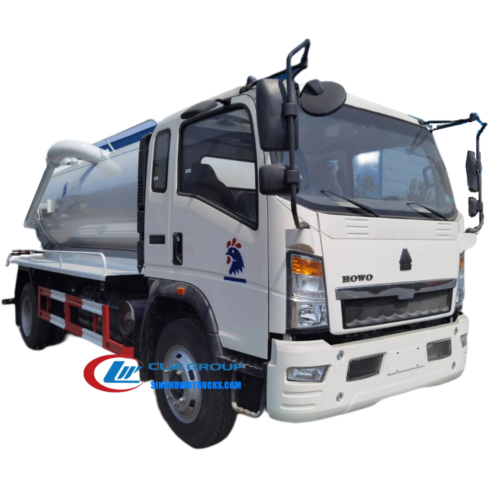 HOWO 8000liters sewer vacuum truck for sale Laos