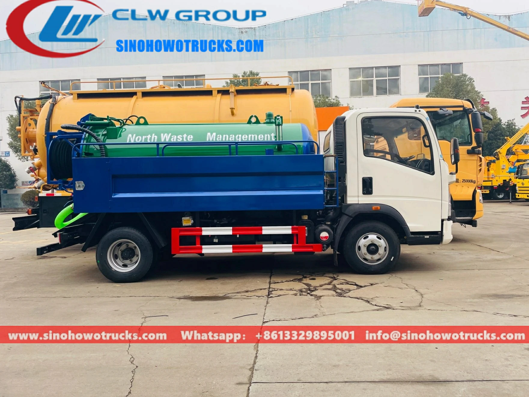 SINOTRUK HOWO 5000Liters small sewer jetting truck Myanmar