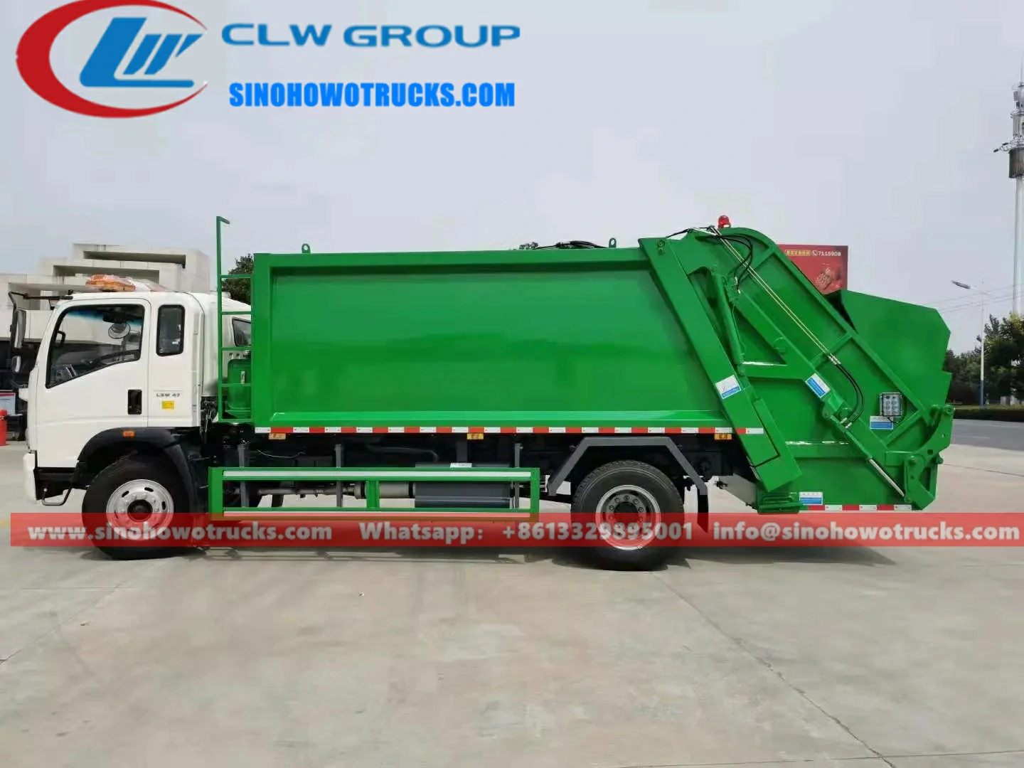 Sinotruck 8 tons trash trucks online Mozambique