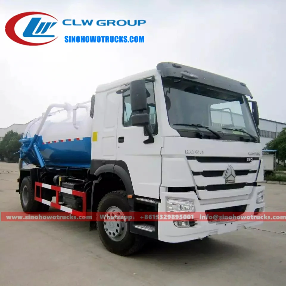 Sinotruk HOWO 14cbm sewer pumper truck Nigeria