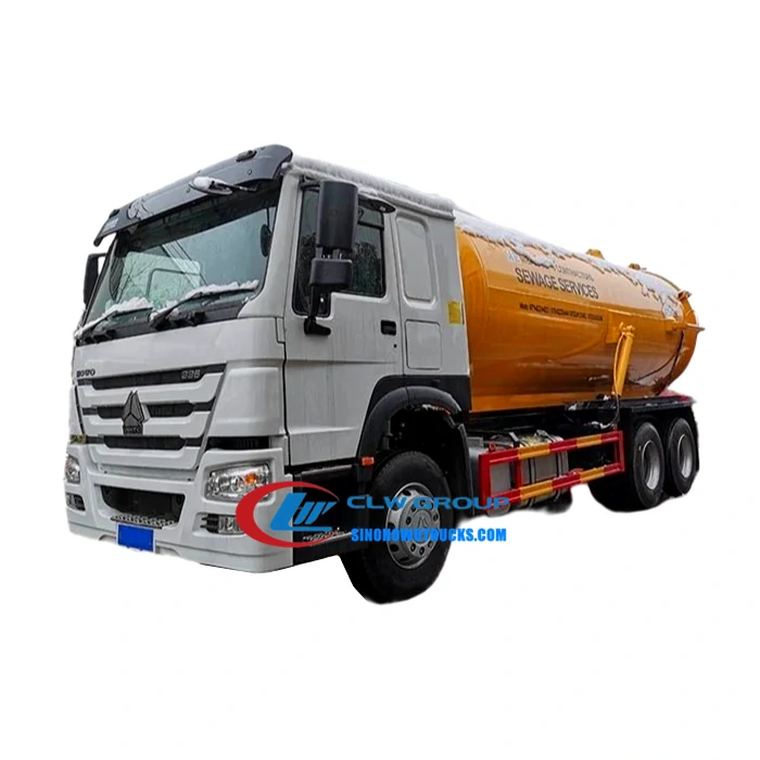 Sinotruk HOWO 16000liters sewage water tanker Kyrgyzstan