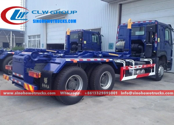 Sinotruk HOWO 18m3 hook lift truck Cameroon