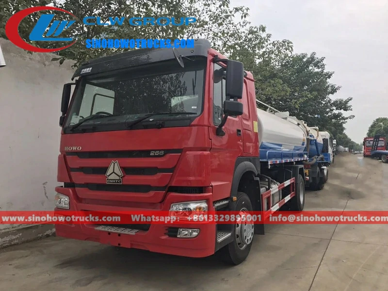 Sinotruk Howo 12000liters septic vacuum truck Malawi