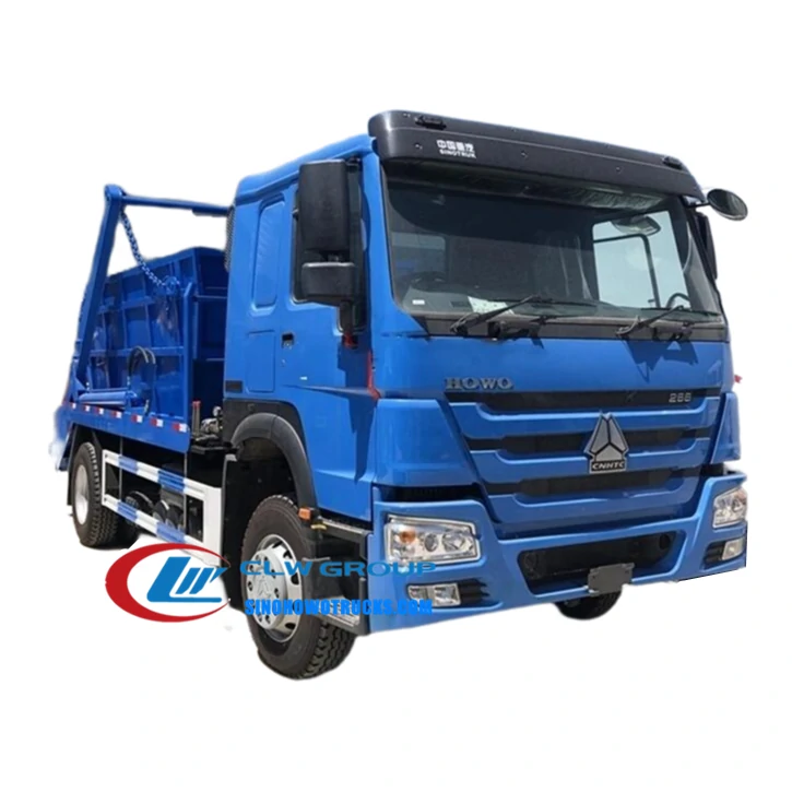 Sinotruk Howo 12m3 skip loader truck for sale Surinam