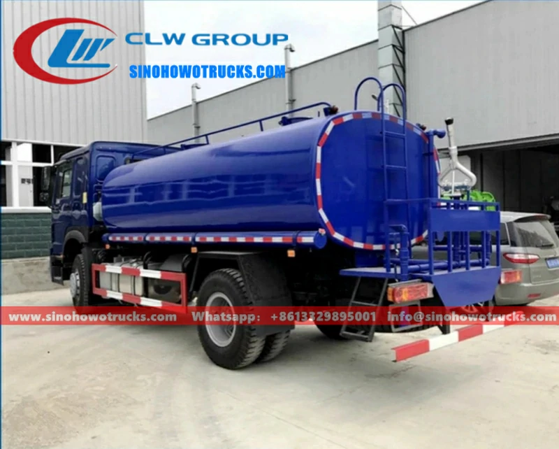 Sinotruk Howo 15 tons water bowser truck Peru