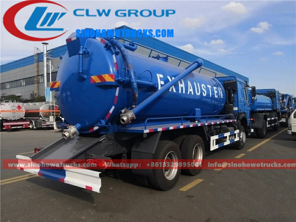 Sinotruk Howo 16 tons sewer tanker truck Gabon