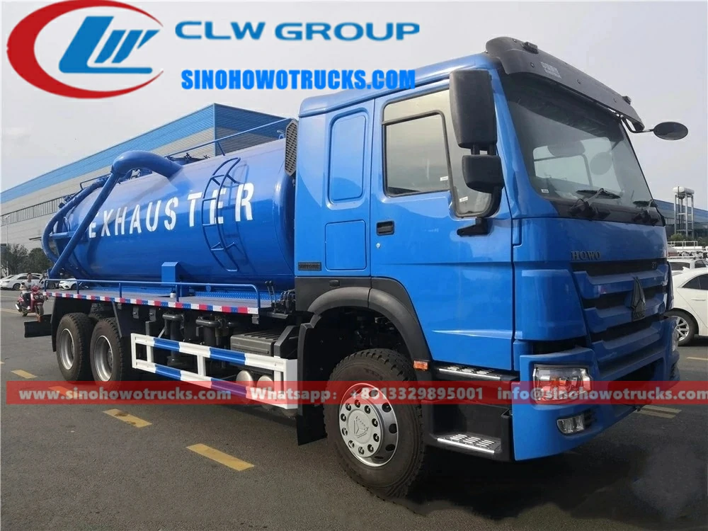 Sinotruk Howo 16 tons vacuum sewage truck Gabon
