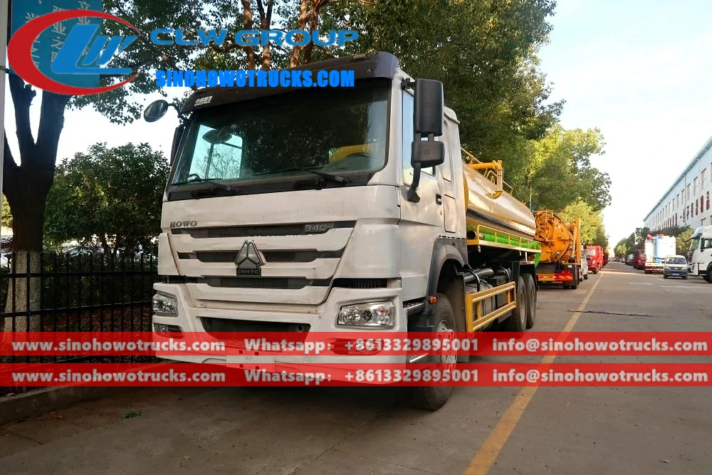 Sinotruk Howo 18tons septic pump truck for sale Uzbekistan