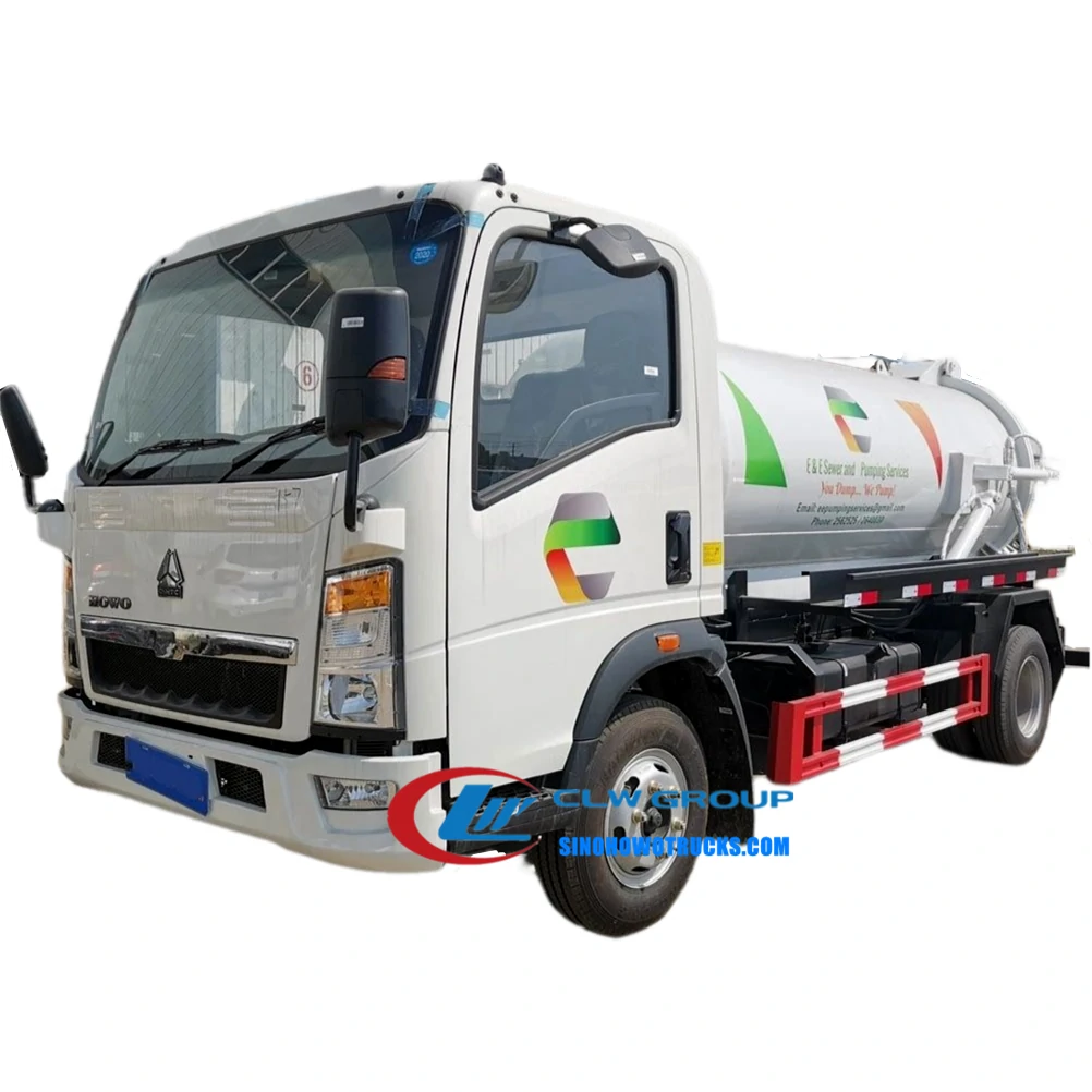 Sinotruk Howo 5 ton sewage removal truck Indonesia