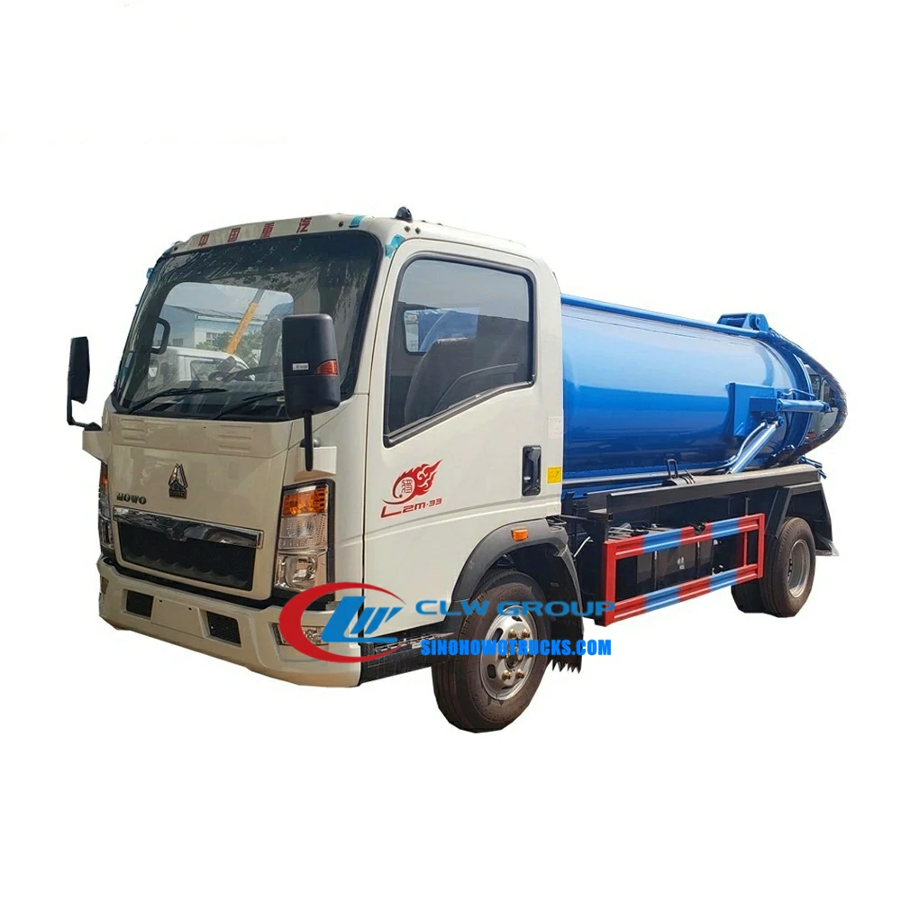Sinotruk Howo 5000liters sewer pump truck Brunei