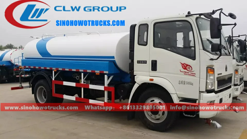 Sinotruk Howo 6000liters water tanker truck Ghana