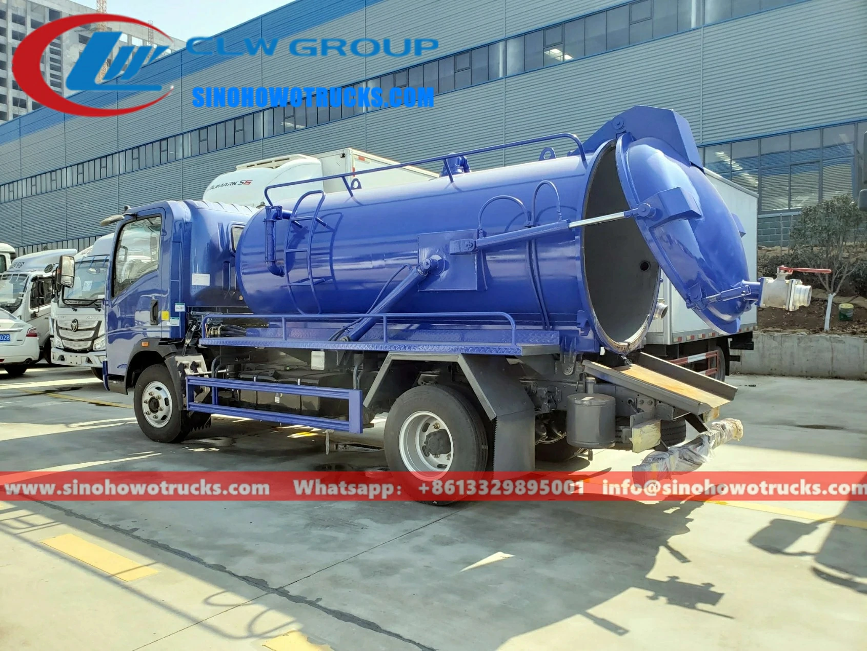 Sinotruk Howo 8000liters sewage disposal truck Angola