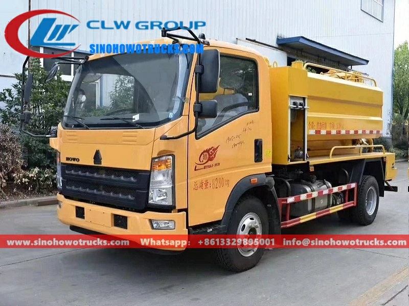 Sinotruk Howo mini vacuum jetter truck Malaysia