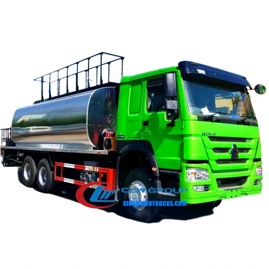 10 wheel Sinotruk Howo 16 ton asphalt oil distributor trucks Vietnam