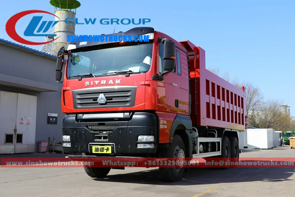 10 wheeler Sino SITRAK 20 ton military tipper truck Burundi