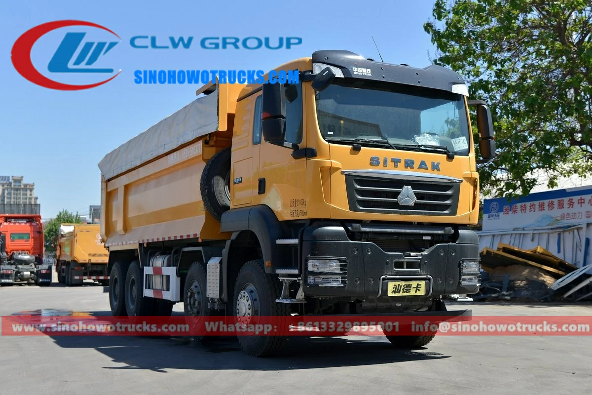 12 wheeler Sino SITRAK heavy duty dump truck for sale Eritrea