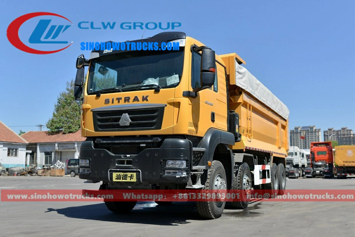 12 wheeler Sino SITRAK military dump truck for sale Eritrea