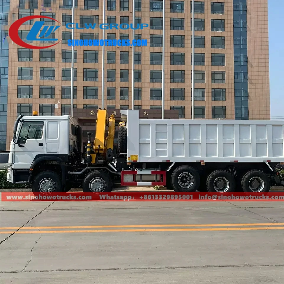 14 wheeler Sinotruk Howo 20 ton boom truck Crane for Sale Kenya