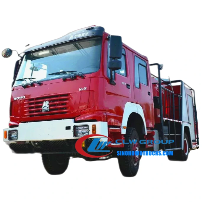 4x4 Sinotruk Howo off road fire truck Ethiopia