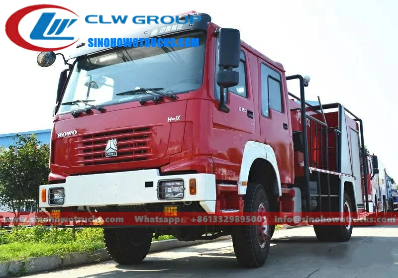 4x4 Sinotruk Howo off road forest fire truck Ethiopia