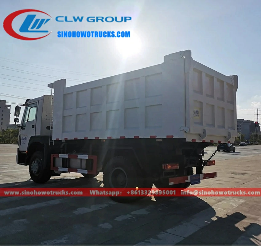 6 wheel Sinotruk Howo 15 ton medium duty tipper truck madagascar