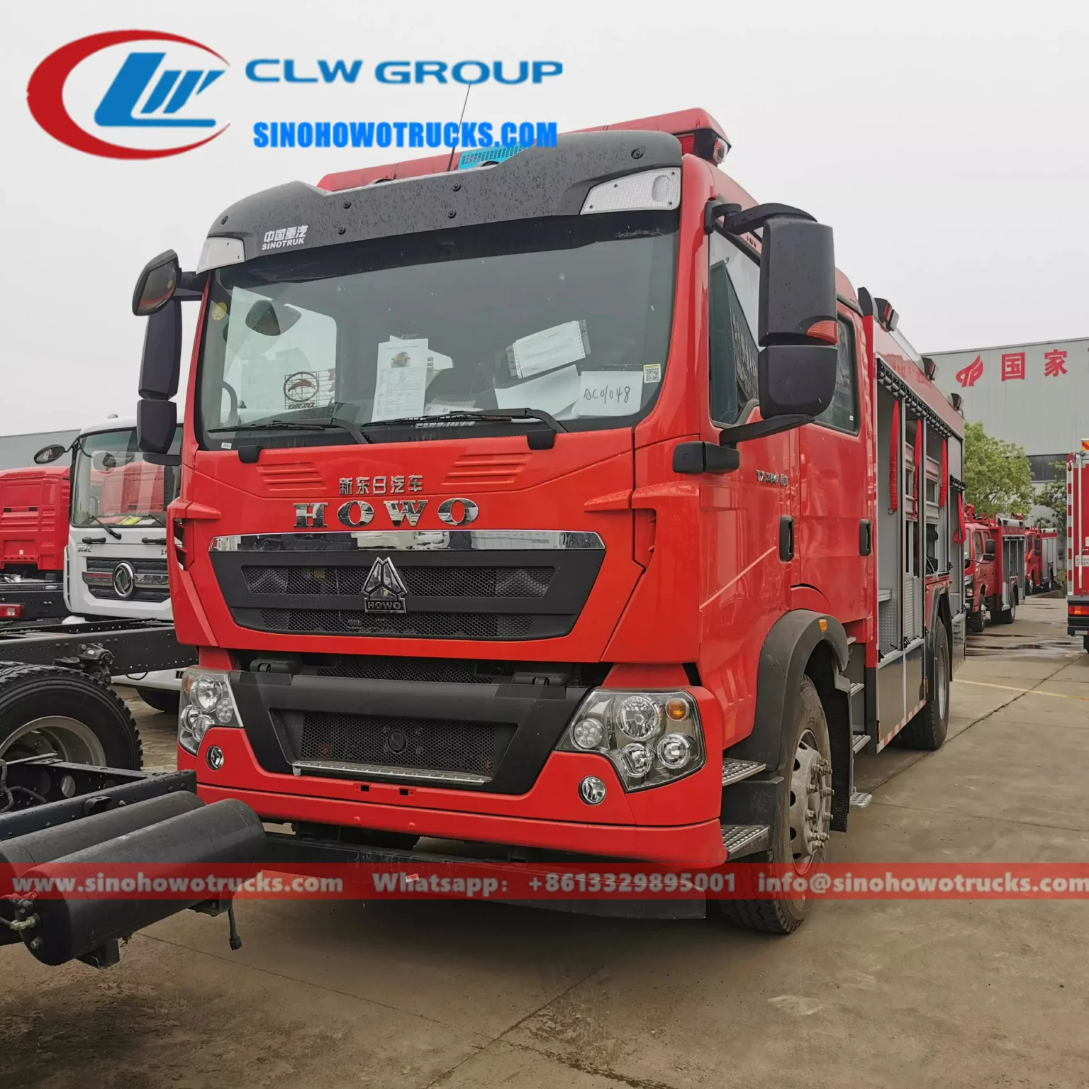 6 wheeler Sinotruk Howo airport fire truck Sri Lanka