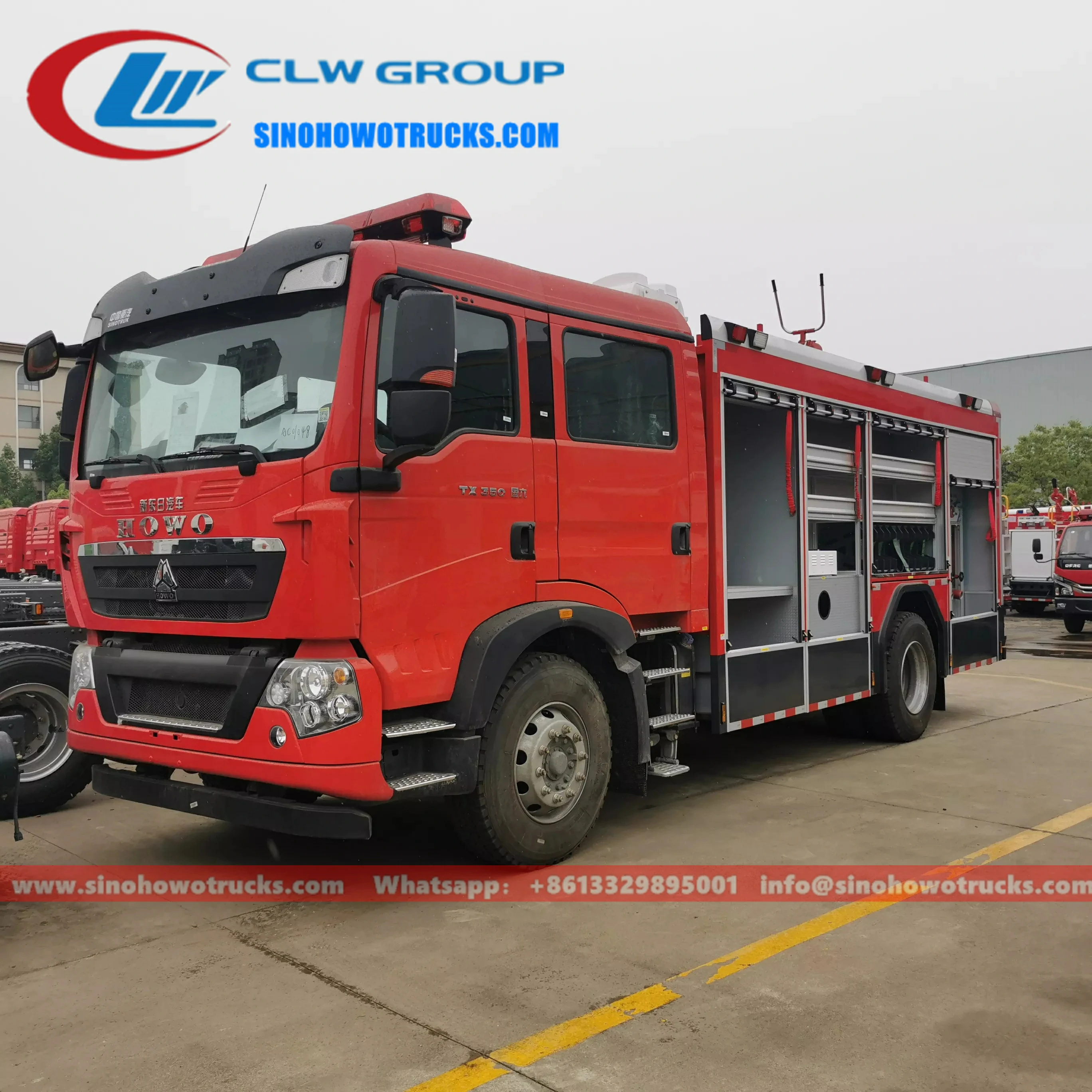 6 wheeler Sinotruk Howo firefighter truck Sri Lanka
