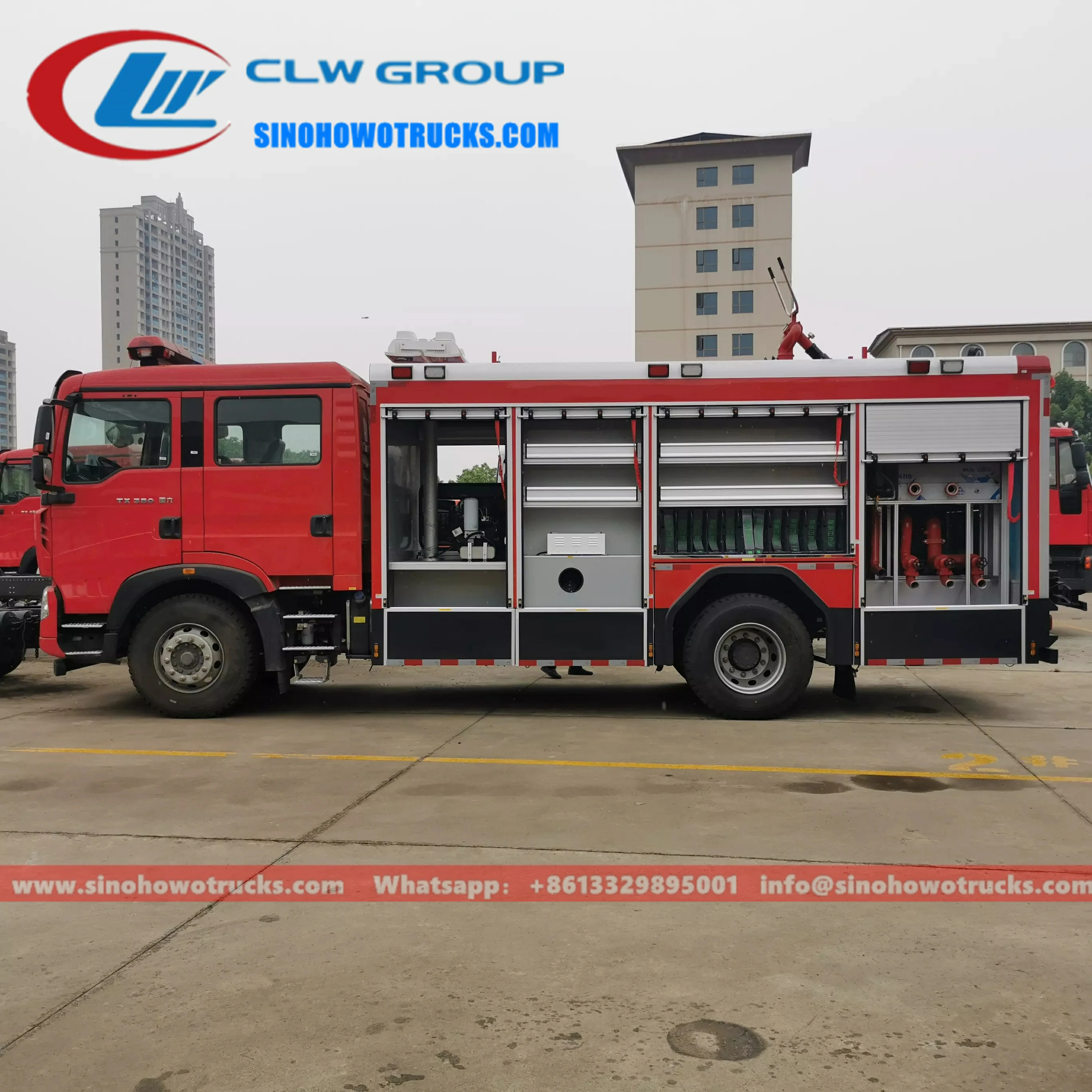 6 wheeler Sinotruk Howo heavy rescue fire truck Sri Lanka