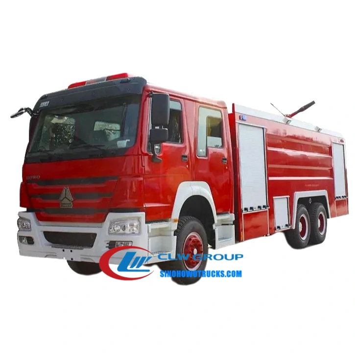 6x4 Sinotruk Howo 12000L fire engine for sale Cambodia
