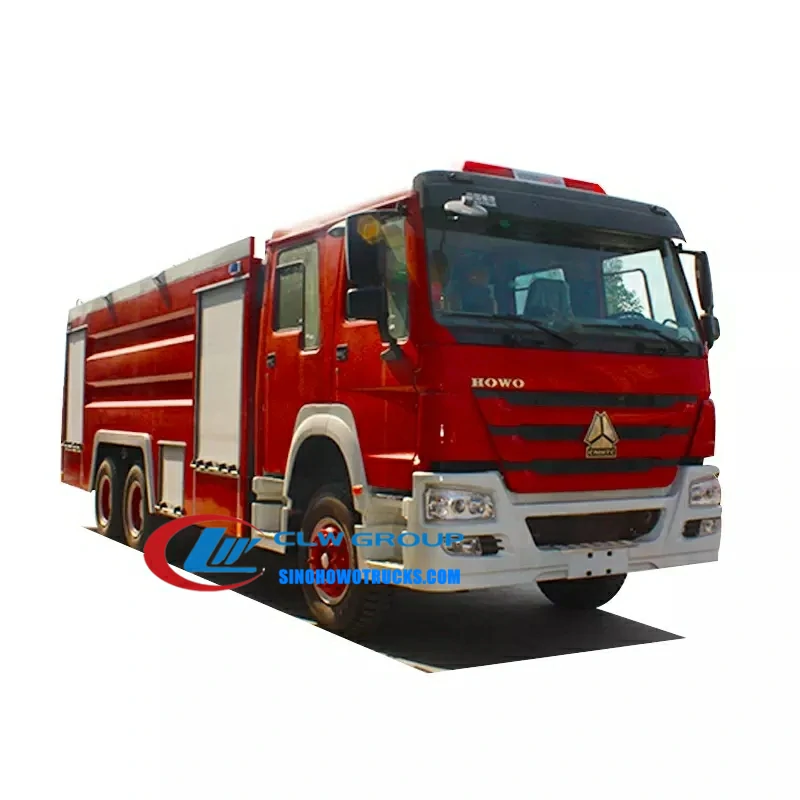 6x4 Sinotruk Howo 12000L fire truck for sale Cambodia