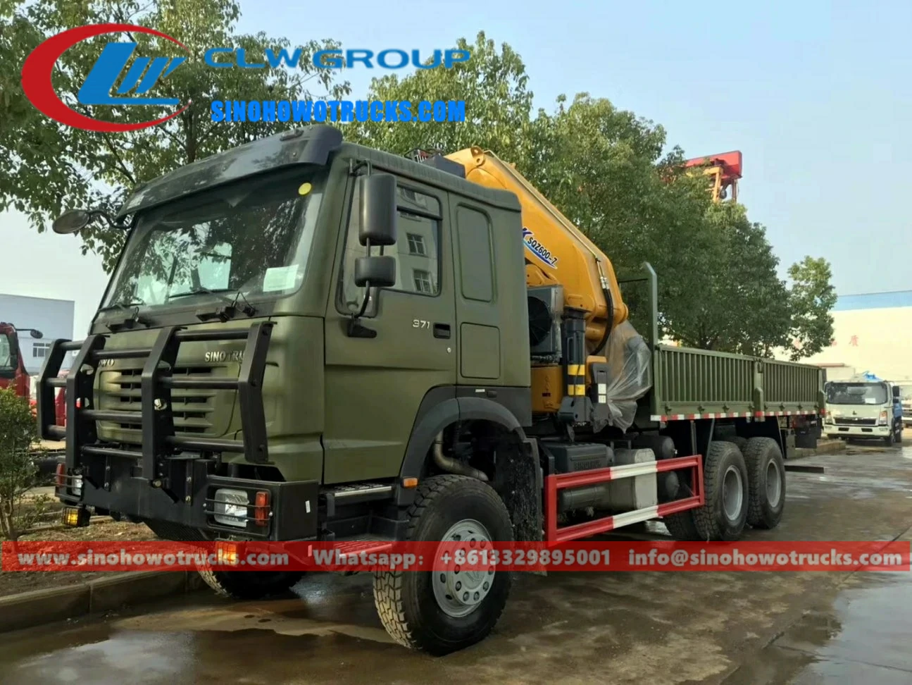 6x6 Sinotruk Howo all terrain 14 ton lorry loader crane Niger