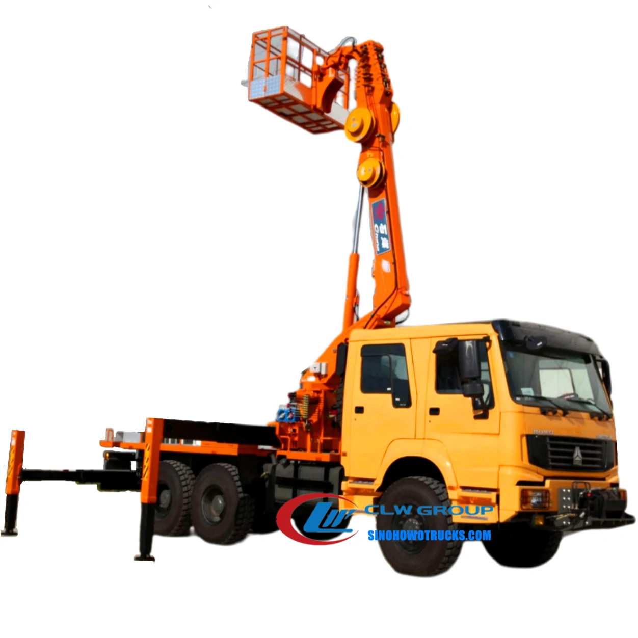 6x6 Sinotruk Howo offroad 30meters truck mounted aerial platform Indonesia