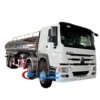 8x4 Sinotruk Howo 25000liters dairy tanker truck for sale Mozambique
