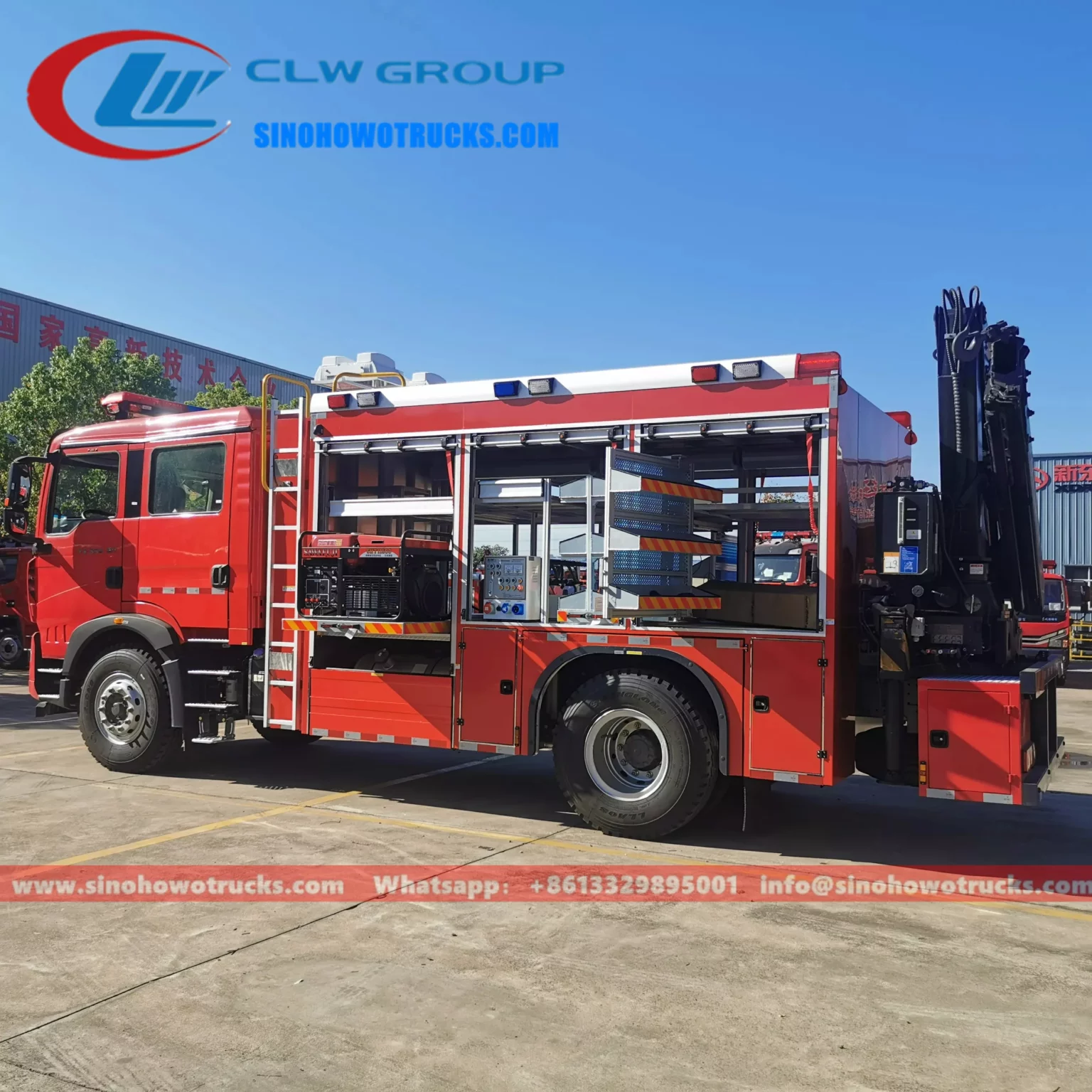 Sinotruk HOWO emergency and rescue firefighter truck Nigeria