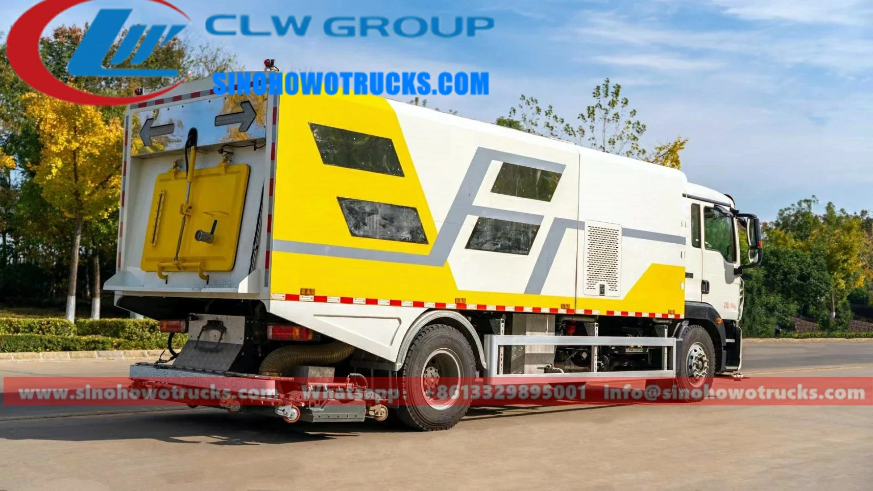 Sinotruk Howo 10 ton deep cleaning street sweeping truck for sale UAE
