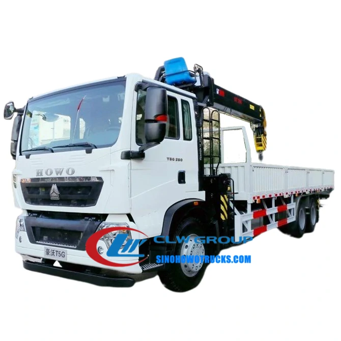 Sinotruk Howo 12 ton crane truck for sale Turkmenistan