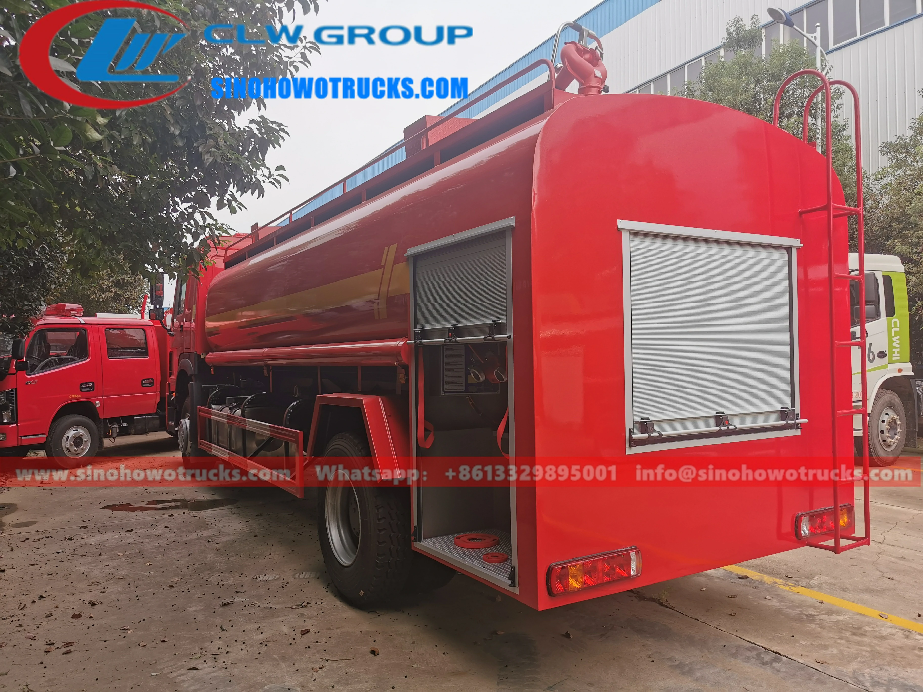 Sinotruk Howo 12000 liters fire water truck Gambia