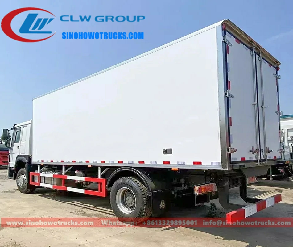 Sinotruk Howo 15 ton freezer box truck for sale Botswana